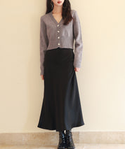 ビジューボタンニットカーディガンsdpxyf6529 グレー