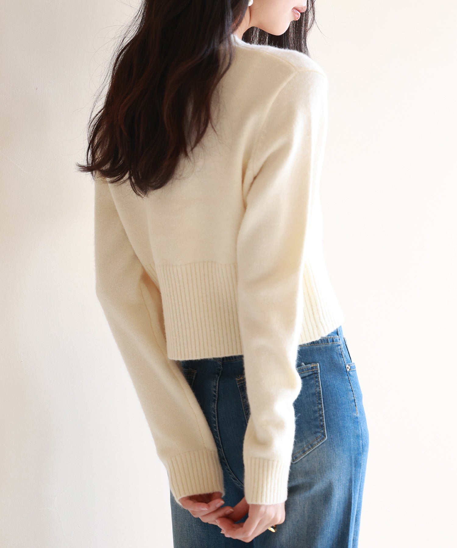 ビジューボタンニットカーディガンsdpxyf6529 アイボリー