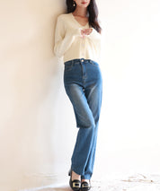 ビジューボタンニットカーディガンsdpxyf6529 アイボリー