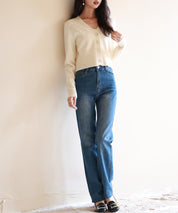 ビジューボタンニットカーディガンsdpxyf6529 アイボリー