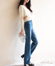 ビジューボタンニットカーディガンsdpxyf6529 アイボリー