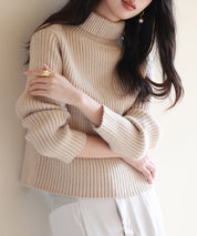 暖かい&着心地抜群タートルネックニットsdpxyf6538 ベージュ