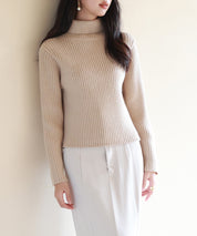 暖かい&着心地抜群タートルネックニットsdpxyf6538 ベージュ