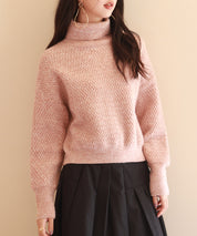 ドロップショルダータートルネックニットプルオーバーsdpxyf6550-103-26