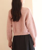 ドロップショルダータートルネックニットプルオーバーsdpxyf6550 ピンク