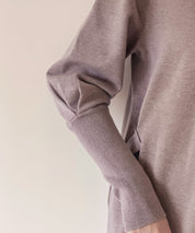 ハイゲージ編み長袖ニットワンピースsdpxyf6560 グレイッシュベージュ