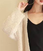 ドロップショルダーニットカーディガンsdpxyf6576 ベージュ