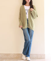 ドロップショルダーニットカーディガンsdpxyf6576 グリーン