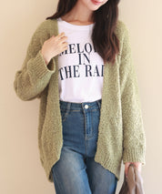 ドロップショルダーニットカーディガンsdpxyf6576 グリーン