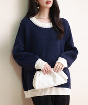 前後2way配色ニットプルオーバーsdpxyf6579-101-16