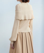 オープンショルダープチハイネックニットプルオーバーsdpxyf6582 ベージュ