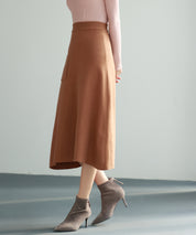 イレギュラーヘムニットフレアスカートsdpxyf7028 ブラウン