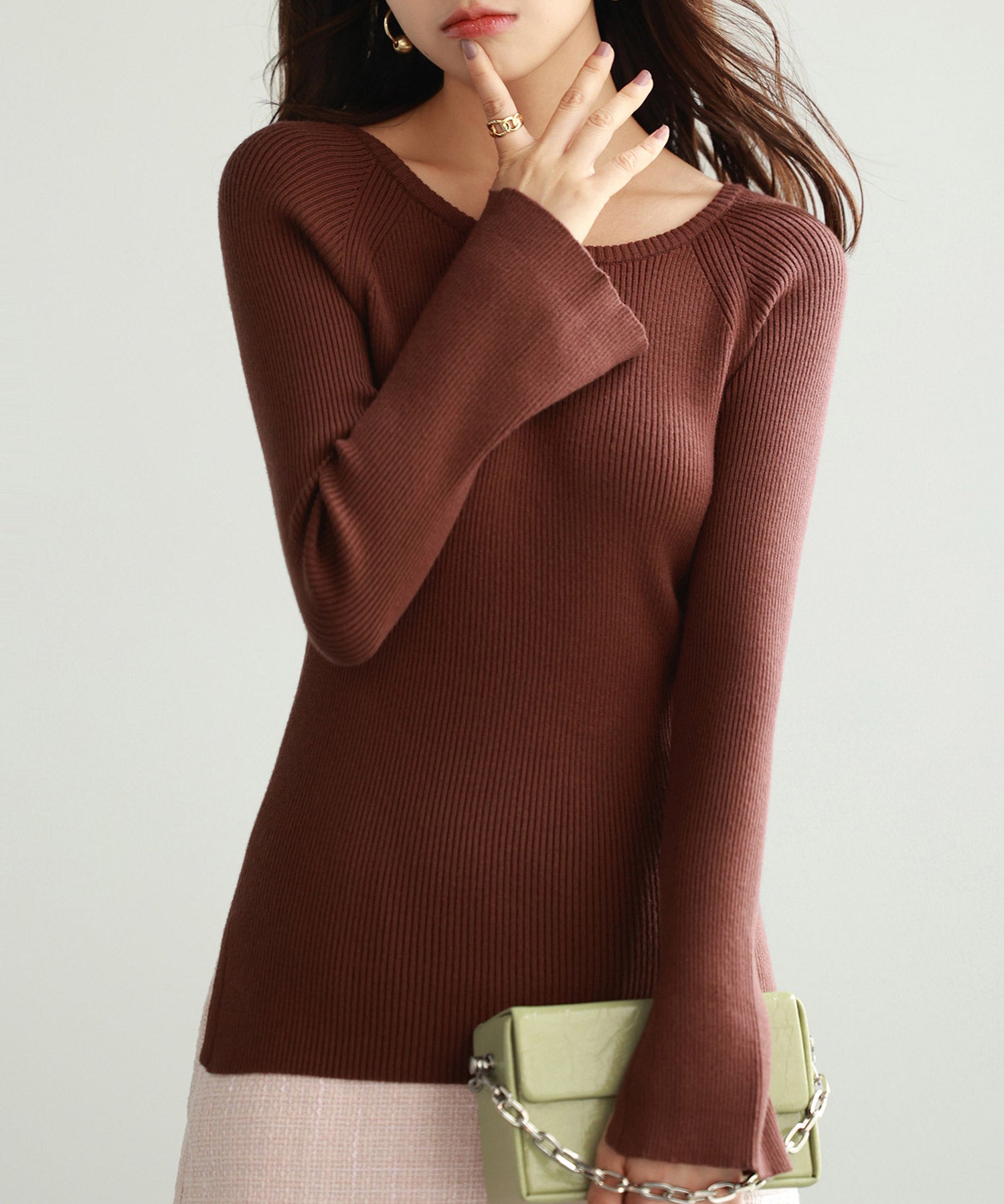 大定番リブニットプルオーバーsdpxyf7038-103-17