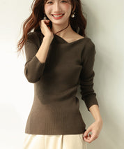 イレギュラーネックニットプルオーバーsdpxyf7042-103-22