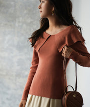 ビッグカラーニットプルオーバーsdpxyf7043-103-337