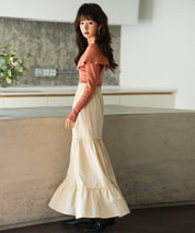 ビッグカラーニットプルオーバーsdpxyf7043 レンガ