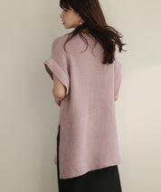 2way着回し抜群チュニック丈ニットプルオーバsdpxyf7051 ラベンダー