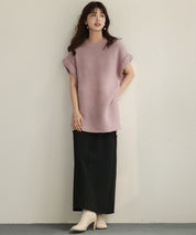 2way着回し抜群チュニック丈ニットプルオーバsdpxyf7051 ラベンダー