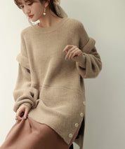 2way着回し抜群チュニック丈ニットプルオーバsdpxyf7051-103-14