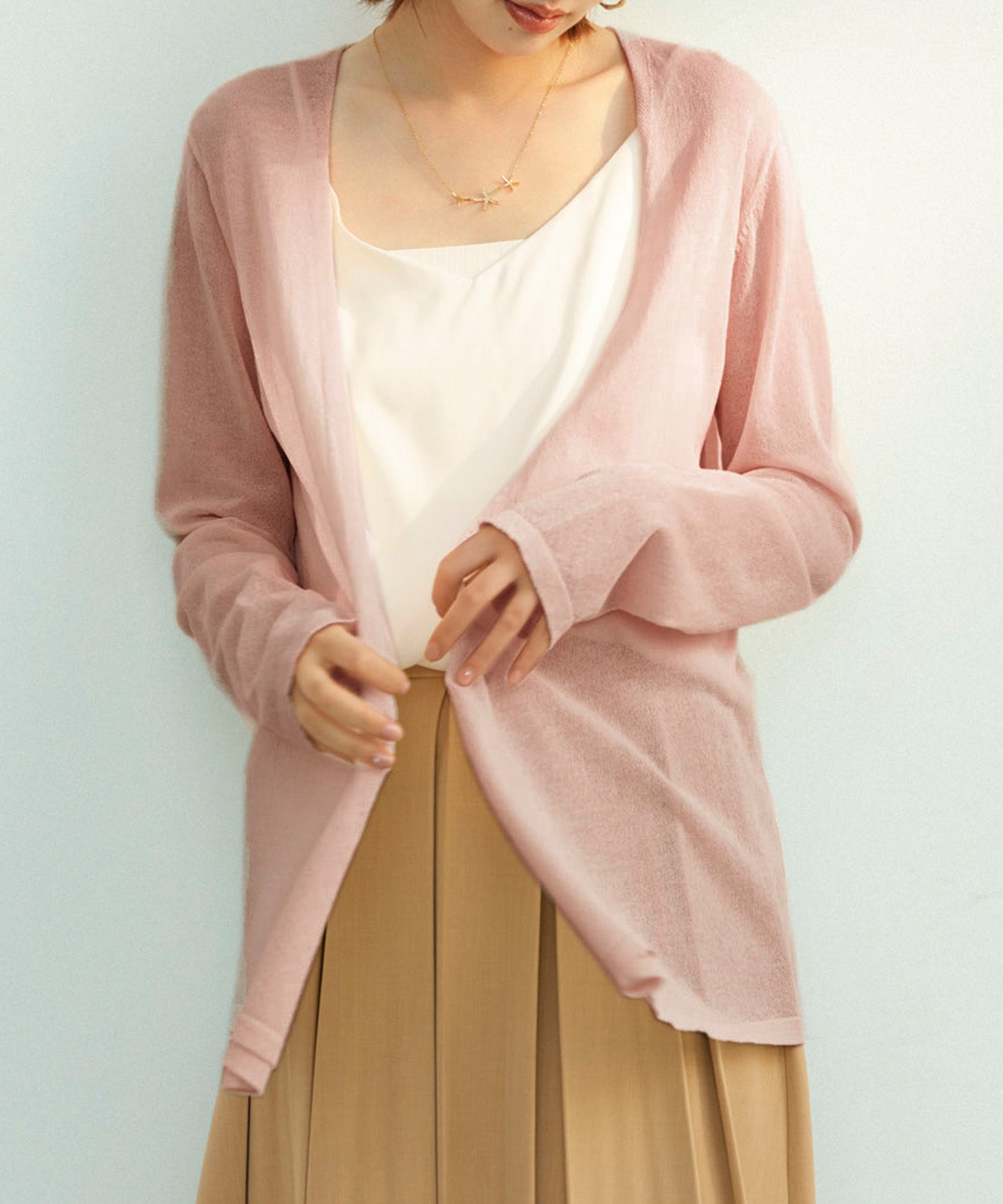 ヘムデザイン薄手ニットカーディガンsdpxyf7659-103-26