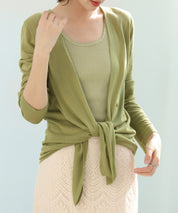 ヘムデザイン薄手ニットカーディガンsdpxyf7659-103-35