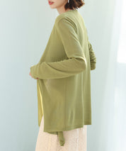 ヘムデザイン薄手ニットカーディガンsdpxyf7659 グリーン