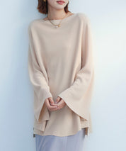 ビックシルエットフレアスリーブサマーニットプルオーバーsdpxyf9281b-103-14