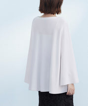 ビックシルエットフレアスリーブサマーニットプルオーバーsdpxyf9281b ホワイト