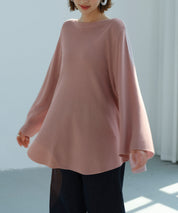 ビックシルエットフレアスリーブサマーニットプルオーバーsdpxyf9281b-103-26