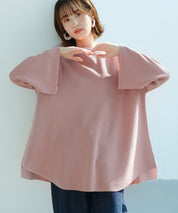 ビックシルエットフレアスリーブサマーニットプルオーバーsdpxyf9281b ピンク