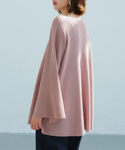 ビックシルエットフレアスリーブサマーニットプルオーバーsdpxyf9281b ピンク