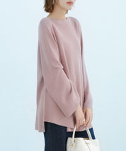 ビックシルエットフレアスリーブサマーニットプルオーバーsdpxyf9281b ピンク