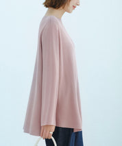 ビックシルエットフレアスリーブサマーニットプルオーバーsdpxyf9281b ピンク