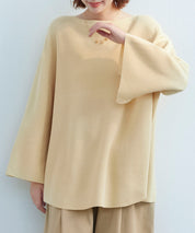 ビックシルエットフレアスリーブサマーニットプルオーバーsdpxyf9281b-103-28