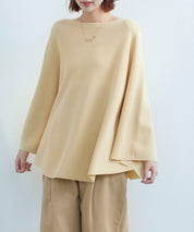 ビックシルエットフレアスリーブサマーニットプルオーバーsdpxyf9281b ライム