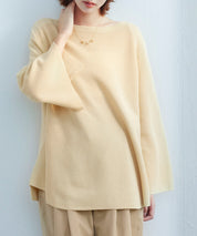 ビックシルエットフレアスリーブサマーニットプルオーバーsdpxyf9281b ライム