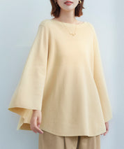 ビックシルエットフレアスリーブサマーニットプルオーバーsdpxyf9281b ライム