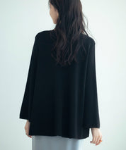 ビックシルエットフレアスリーブサマーニットプルオーバーsdpxyf9281b ブラック