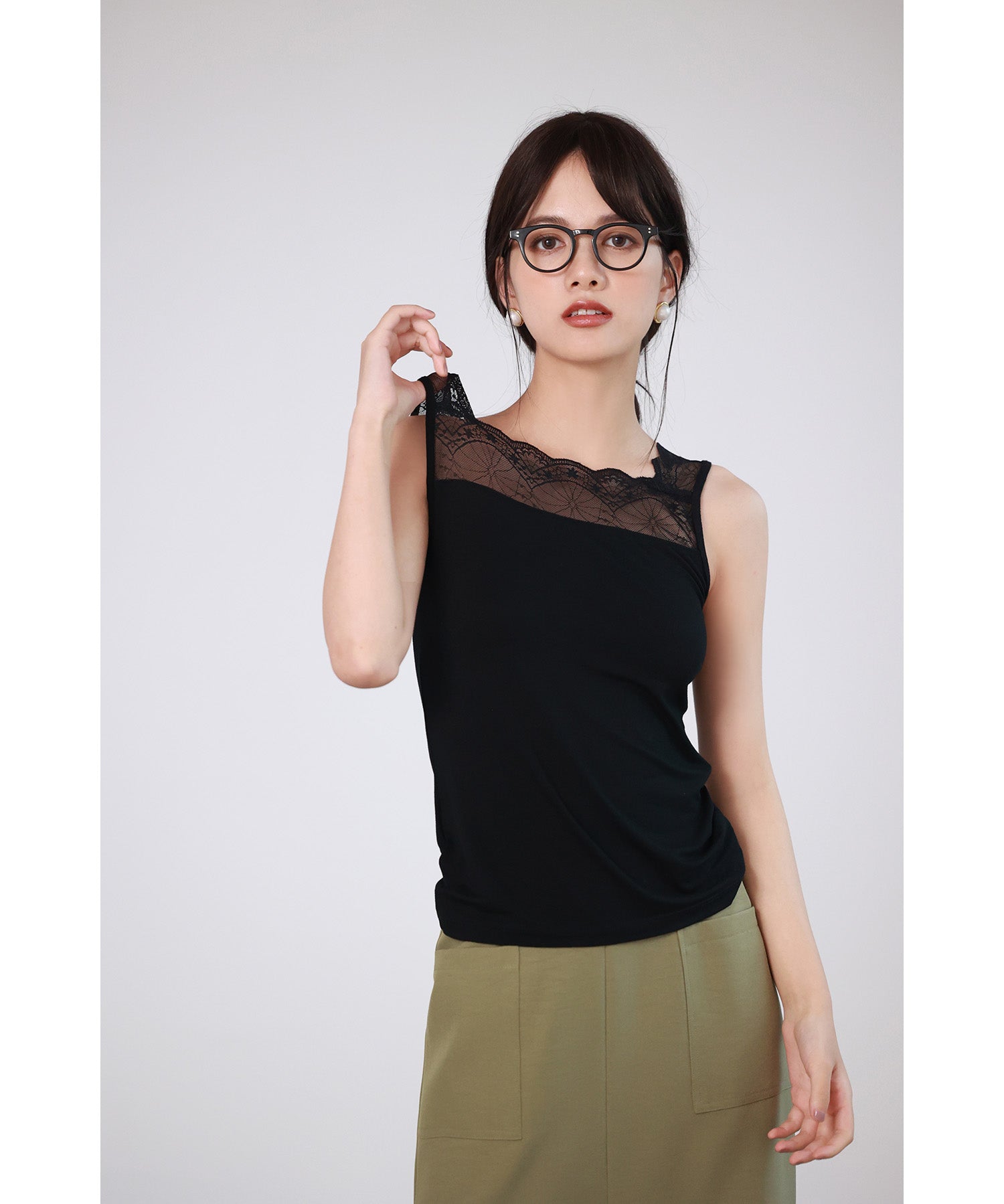 レースインナータンクトップtf003-f-bk