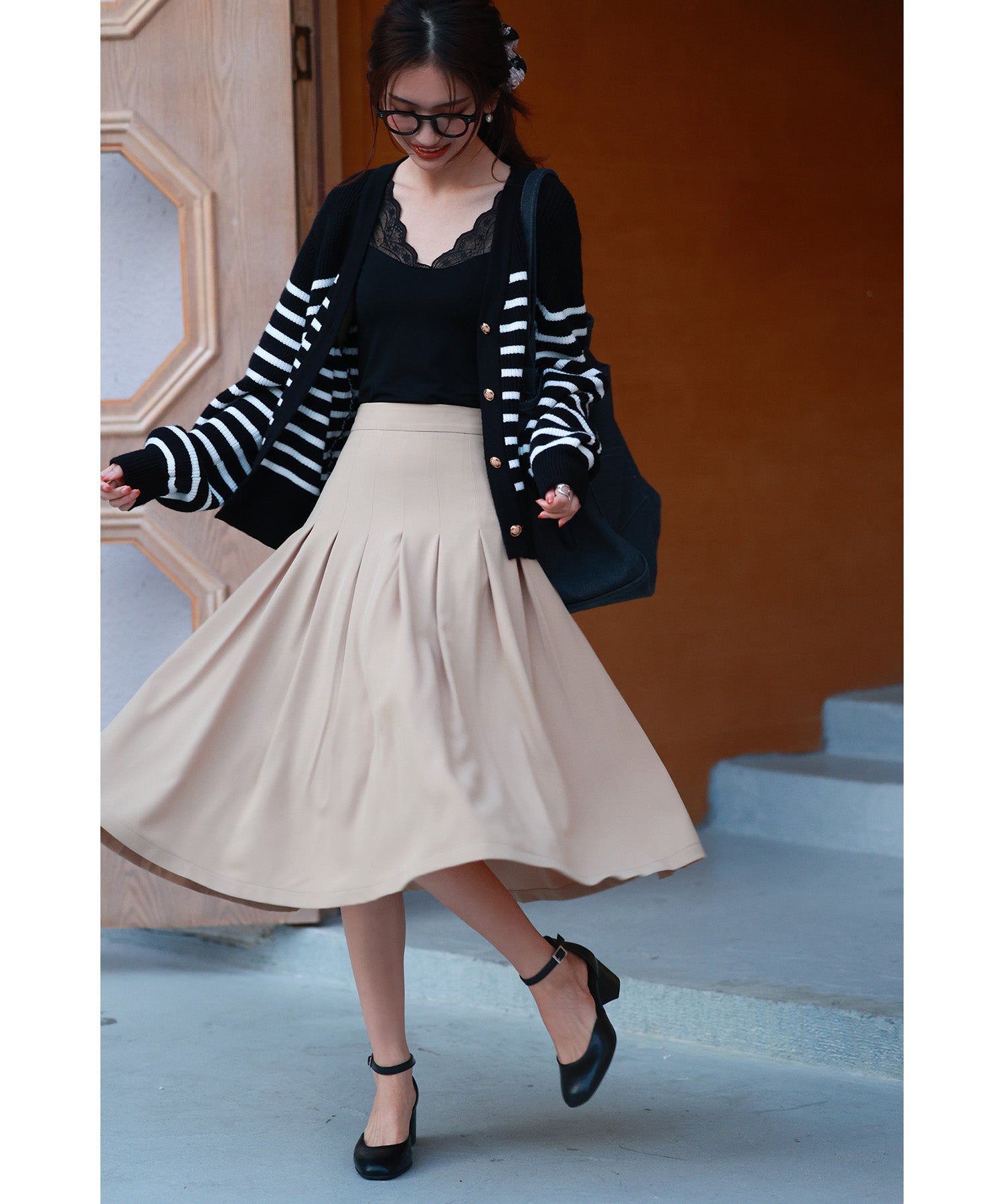 レースインナータンクトップtf003 ブラック