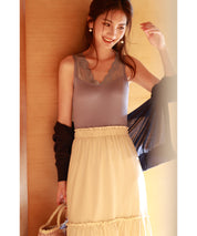 レースインナータンクトップtf003 ブルー