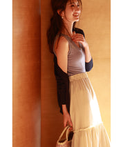 レースインナータンクトップtf003 ブルー