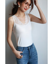 レースインナータンクトップtf003 ホワイト