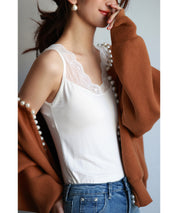 レースインナータンクトップtf003 ホワイト