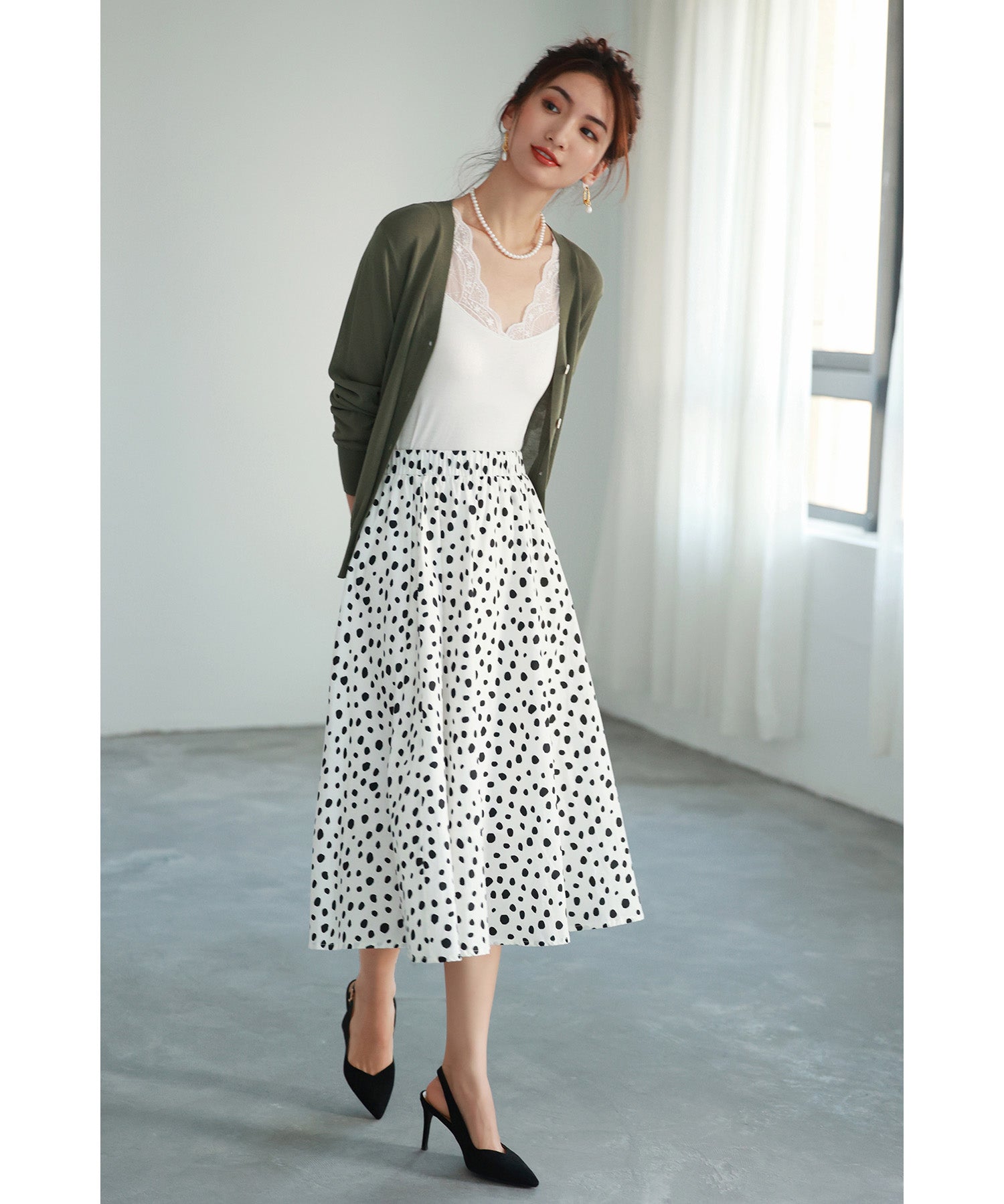 レースインナータンクトップtf003 ホワイト