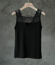 レースインナータンクトップtf003 ブラック