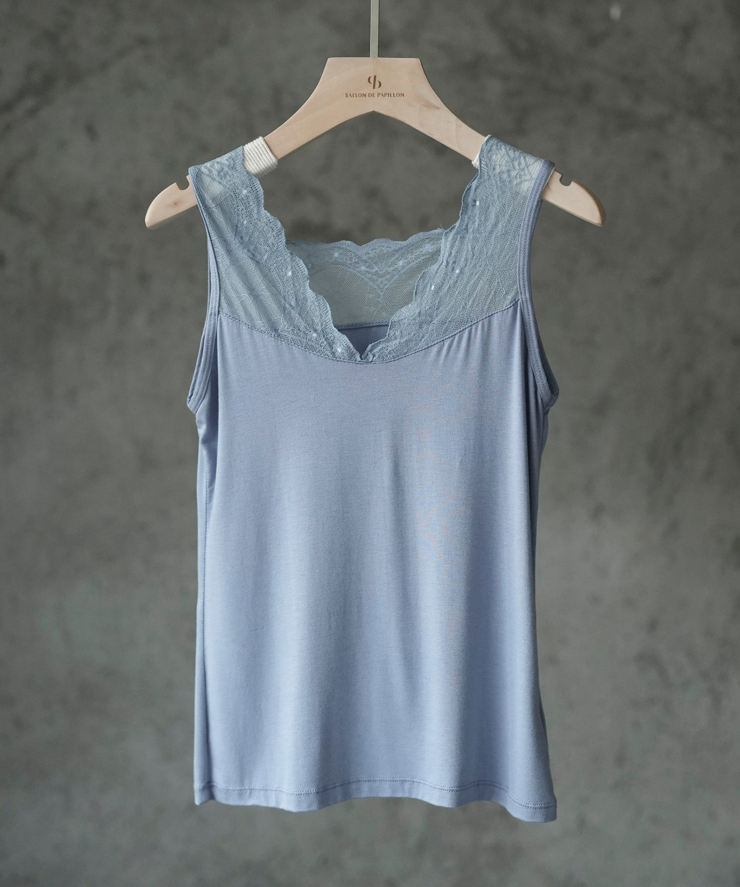 レースインナータンクトップtf003 ブルー