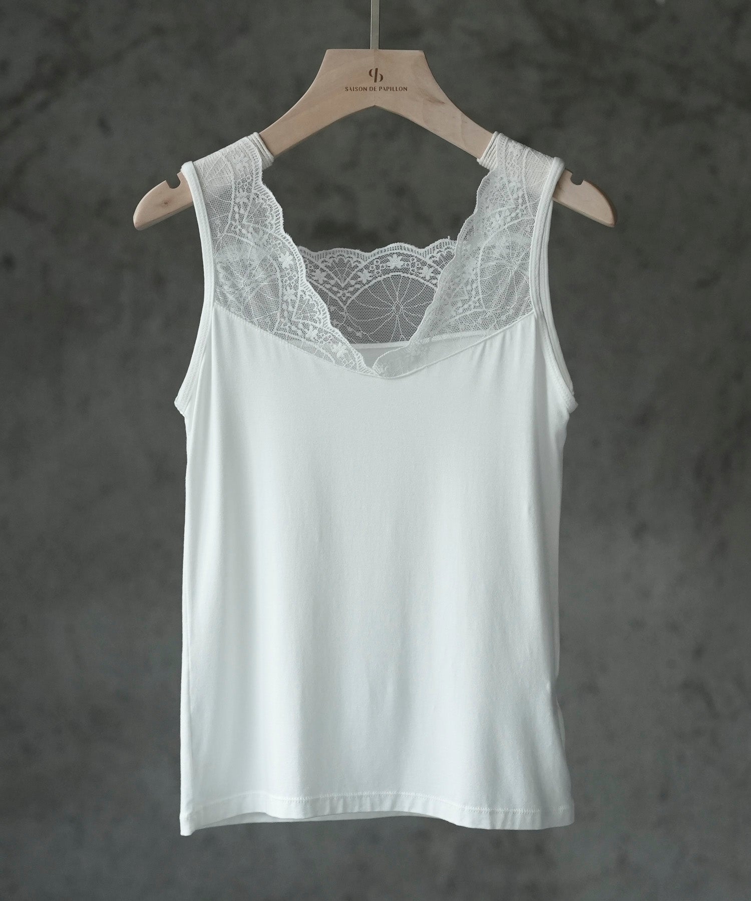 レースインナータンクトップtf003 ホワイト