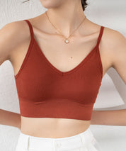 リブ編みミディ丈ブラトップtfqt6632 テラコッタ