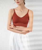 リブ編みミディ丈ブラトップtfqt6632 テラコッタ